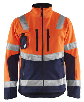 Mynd af BLÅKLÄDER Softshell jakki EN ISO 20471
