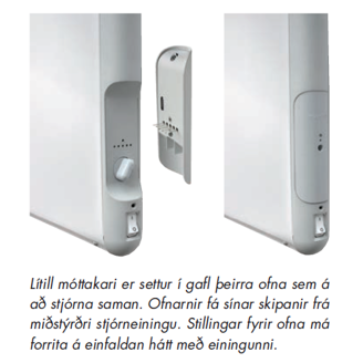 Mynd af Hitastillir f/þilofna sendir