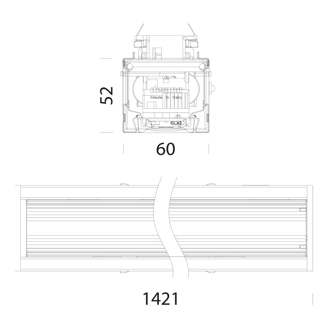 Mynd af Ljós Techno Wide-Beam 60° 67W