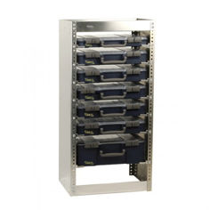 Mynd af Skápur m/7 CarryLite boxum