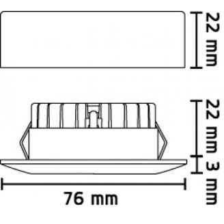 Mynd af Loftljós IF UnoCob+ sett 3x4W Hv.