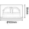 Mynd af Loftljós ÁF Gyro Surface Round 9W Sv.