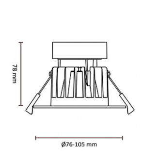 Mynd af Loftljós IF IsoCob 9W Hv-m