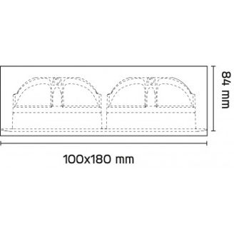 Mynd af Loftljós ÁF Gyro Surface Square 2x9W Sv.