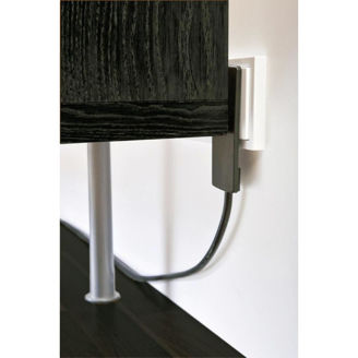 Mynd af Kló 90° þunn (5mm) Schuko Hv.