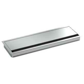 Mynd af Gegnumtak m/bursta Ál 360mm