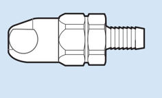 Mynd af Kúpling ErgoQIC 10 Slöngutengi 5/8" 16mm