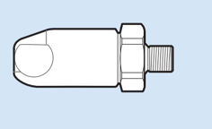 Mynd af Kúpling ErgoQIC 10 Utangengjur 1/4" BSP
