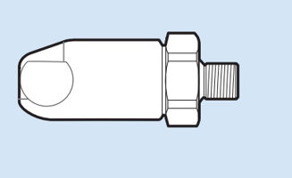 Mynd af Kúpling ErgoQIC 10 Utangengjur 3/8" BSP