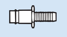 Mynd af Nippill Ergo08 slöngutengi 5/16" 8mm