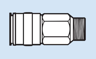 Mynd af Öryggiskúpling 15S 3/8" BSP Utangengur