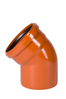Mynd af PVC Beygja 150mm - 45°