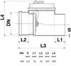 Mynd af PVC Einstefnuloki 160mm