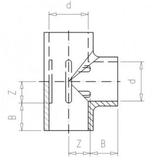 Mynd af PVC Lím Té 125mm