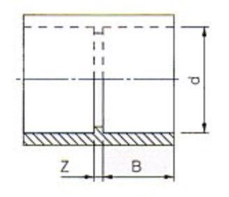 Mynd af PVC Lím Múffa 1 1/2"