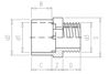 Mynd af PVC Lím Nippil-Nippiltengi 32mm x    1"