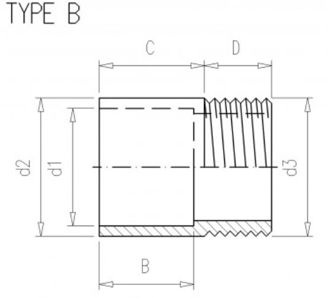 Mynd af PVC Lím Nippiltengi  90mm x 3"