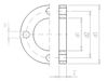 Mynd af PVC Lím Flangshringur 140mm