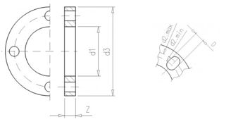 Mynd af PVC Lím Flangshringur  63mm