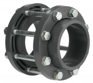 Mynd af PVC Lím Flangsasett m/Boltum 160mm