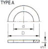 Mynd af PVC Lím Gúmmí Pakkning 125mm