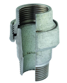 Mynd af Nippil-Union   1 1/4" Svart