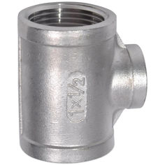 Mynd af Minnkunar-Té     3/4x      1/2" Ryðfrítt