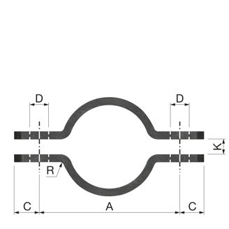 Mynd af Rörklemmusett 115mm / 4"