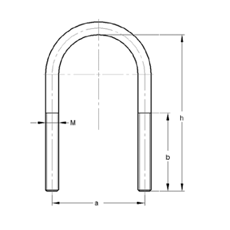 Mynd af U-Járn fyrir Sprinkler 2 1/2" - 10 x 76,1mm