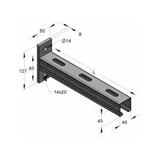 Mynd af T-Knekti 45 x 45 x 525,0 mm