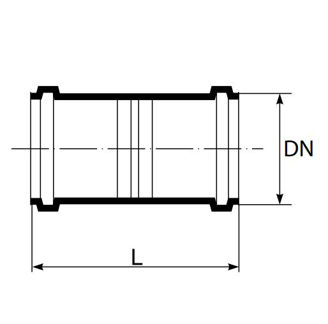 Mynd af  Ultra dB Brjóstmúffa DN50