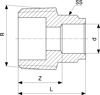 Mynd af Nippil-Stúss 12mm x      1/2"