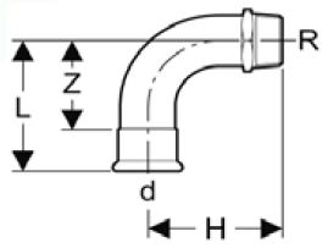 Mynd af Press Nippil-Hné Galvaniserað 54mm x  2"