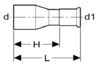 Mynd af Press Nippil-Minnkun Galvaniseruð 22 x 18 mm