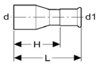 Mynd af Press Nippil-Minnkun Galvaniseruð 42 x 35 mm