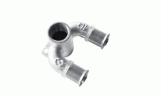 Mynd af Álpex Tvöfalt Vegghné 16mm x   1/2" x 16mm