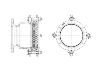 Mynd af Synoflex Flangstengi DN 350