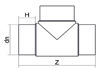 Mynd af Té DN 90 - SDR 17
