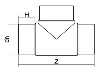 Mynd af Té DN 160 - SDR 17