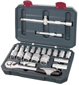 Mynd af Topplyklasett 1/2" 22 stk