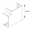 Mynd af Flathorn LF laust  40x60mm Sv.