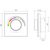 Mynd af Veggrofi snúinn RGB RF LED