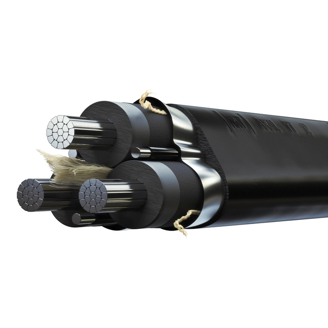 Mynd af Aflstr.12kV AXAL-TT Al 3X 95