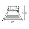 Mynd af Loftljós IF One 360° 2700K 550lm S