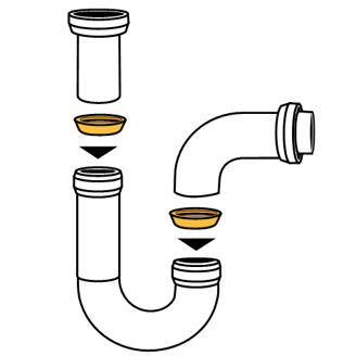 Mynd af Kónpakkning 1 1/4" - f/Vatnslagnir