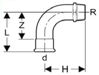 Mynd af Press Nippil-Hné Galvaniserað 22mm x     3/4"