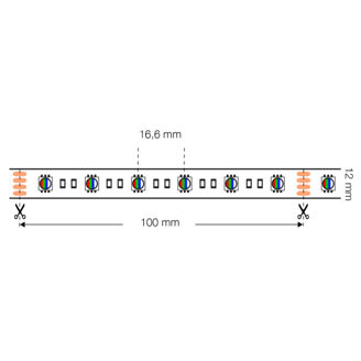Mynd af LED-borði RGBW 14,4W IP67  5m