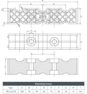 Mynd af Strengklemma 3x12-32mm