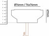 Mynd af Jarðljós GL040 3W LED 4K Stál