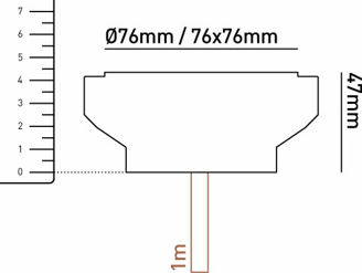 Mynd af Jarðljós GL040 3W LED 4K Stál